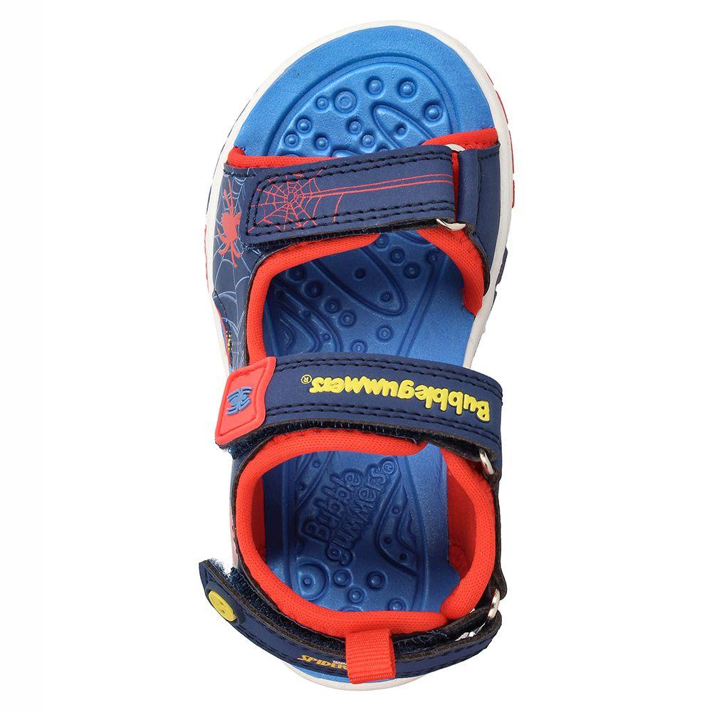 Sandalia  Niña Bubblegummers Spiderman 5 Azul-Rojo-5