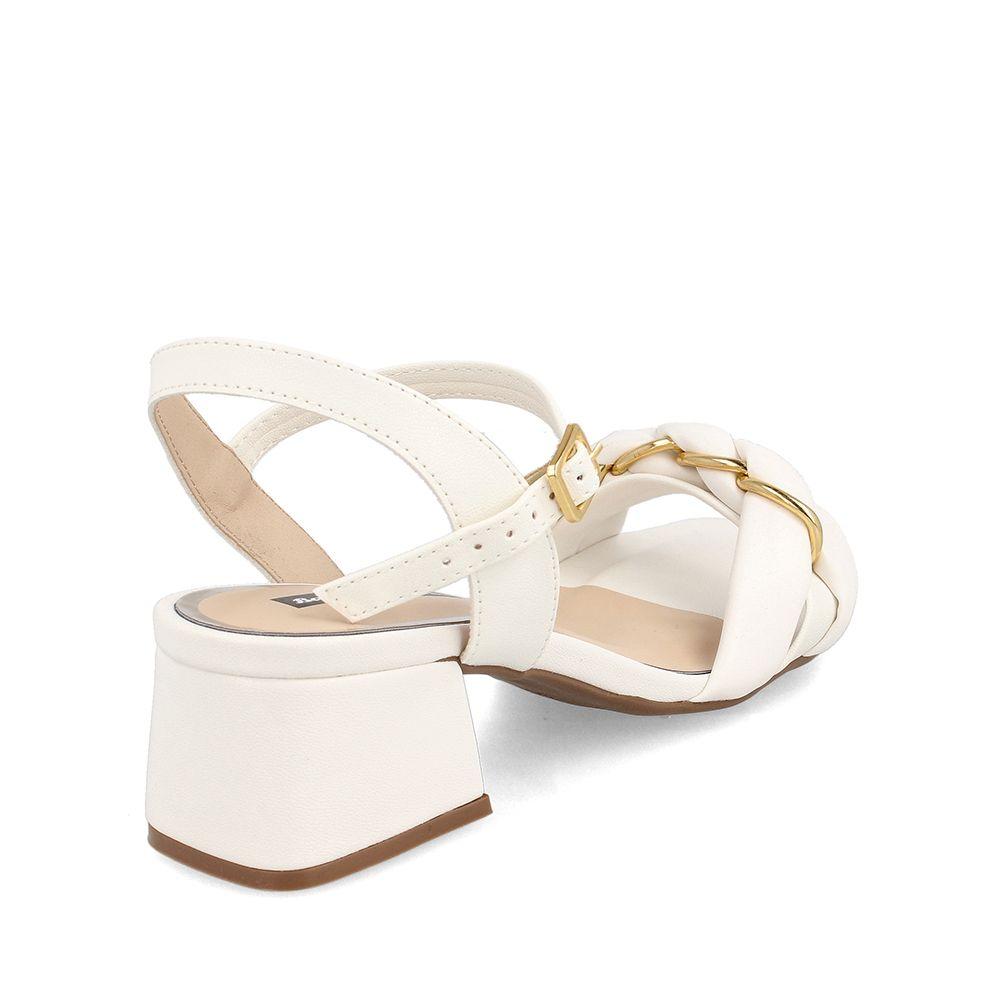 SANDALIA MUJER BATA RED LABEL SANAM BLANCO-3