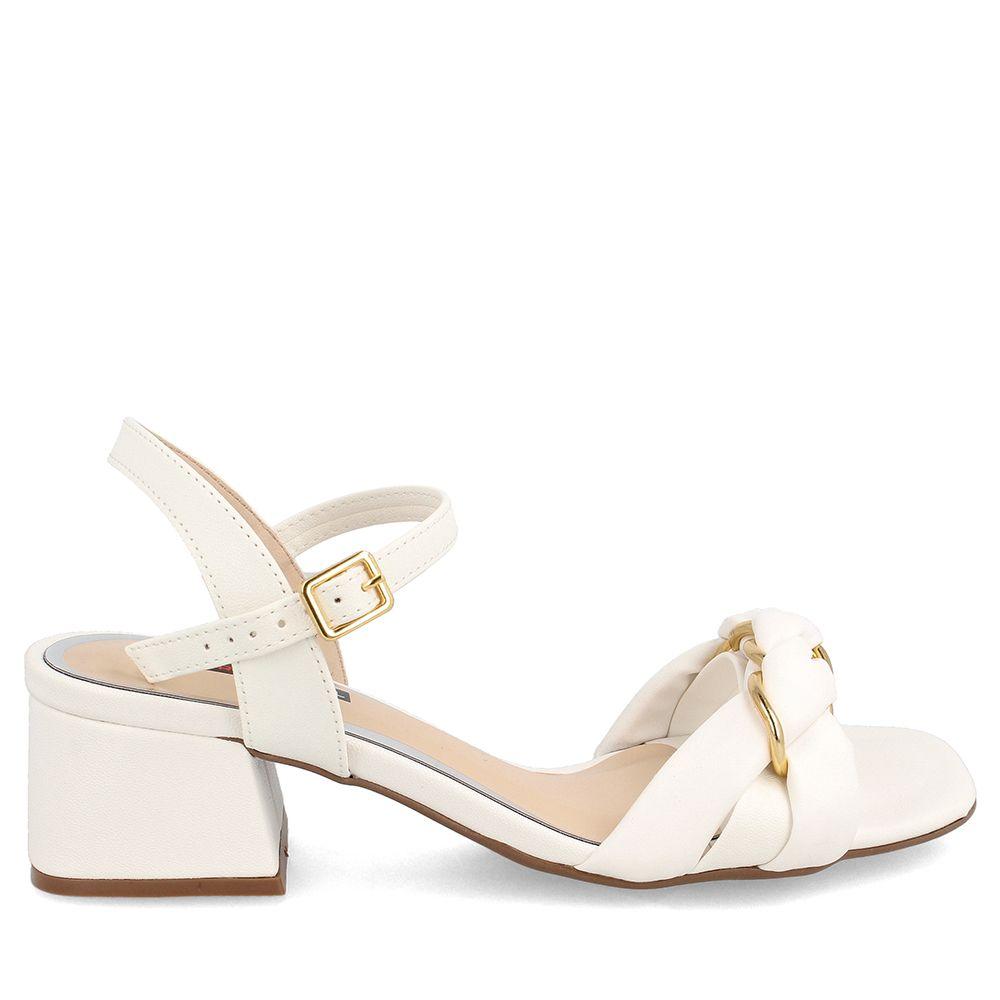 SANDALIA MUJER BATA RED LABEL SANAM BLANCO-4
