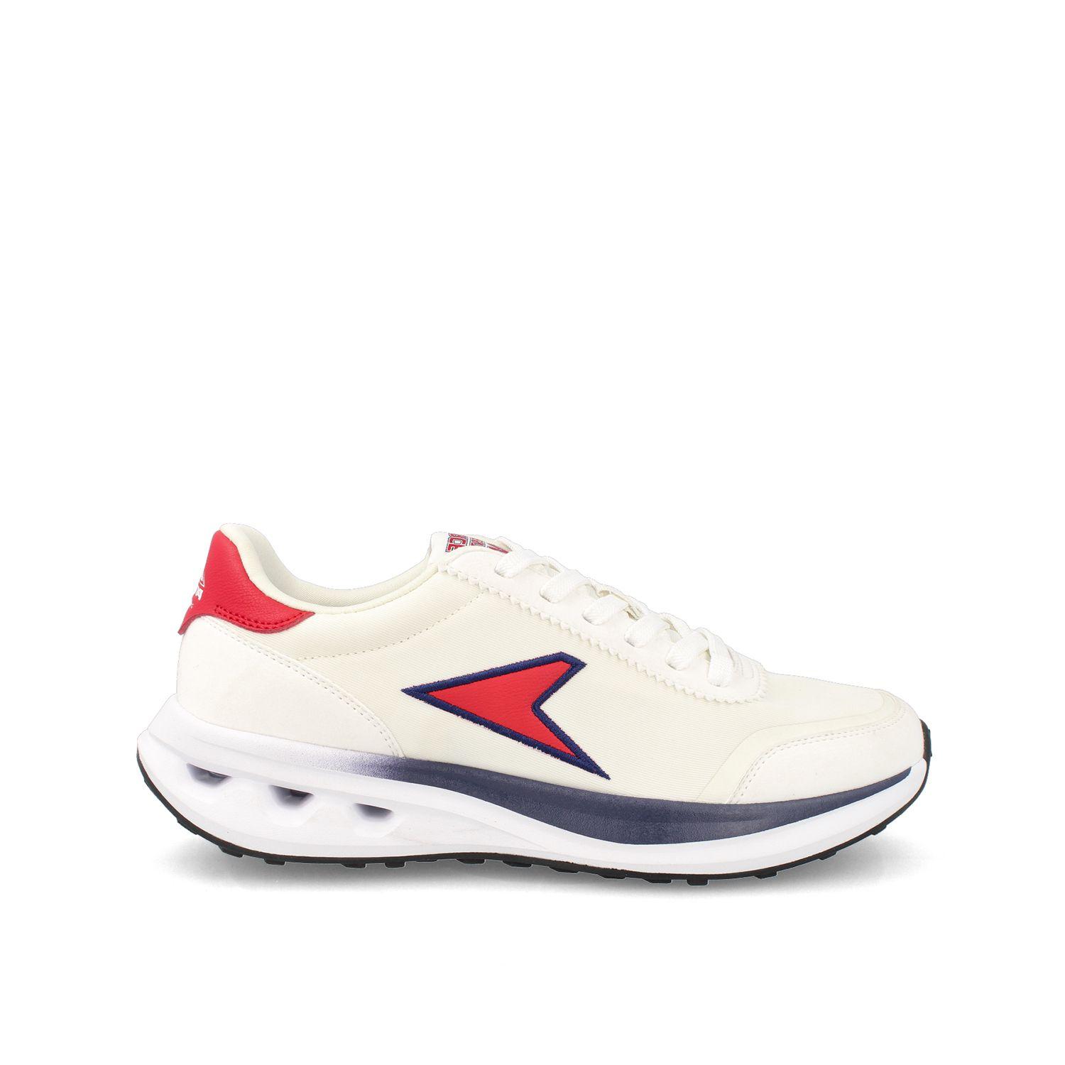 Zapatilla Hombre Power Force 25 Retoro Blanco-Rojo-0