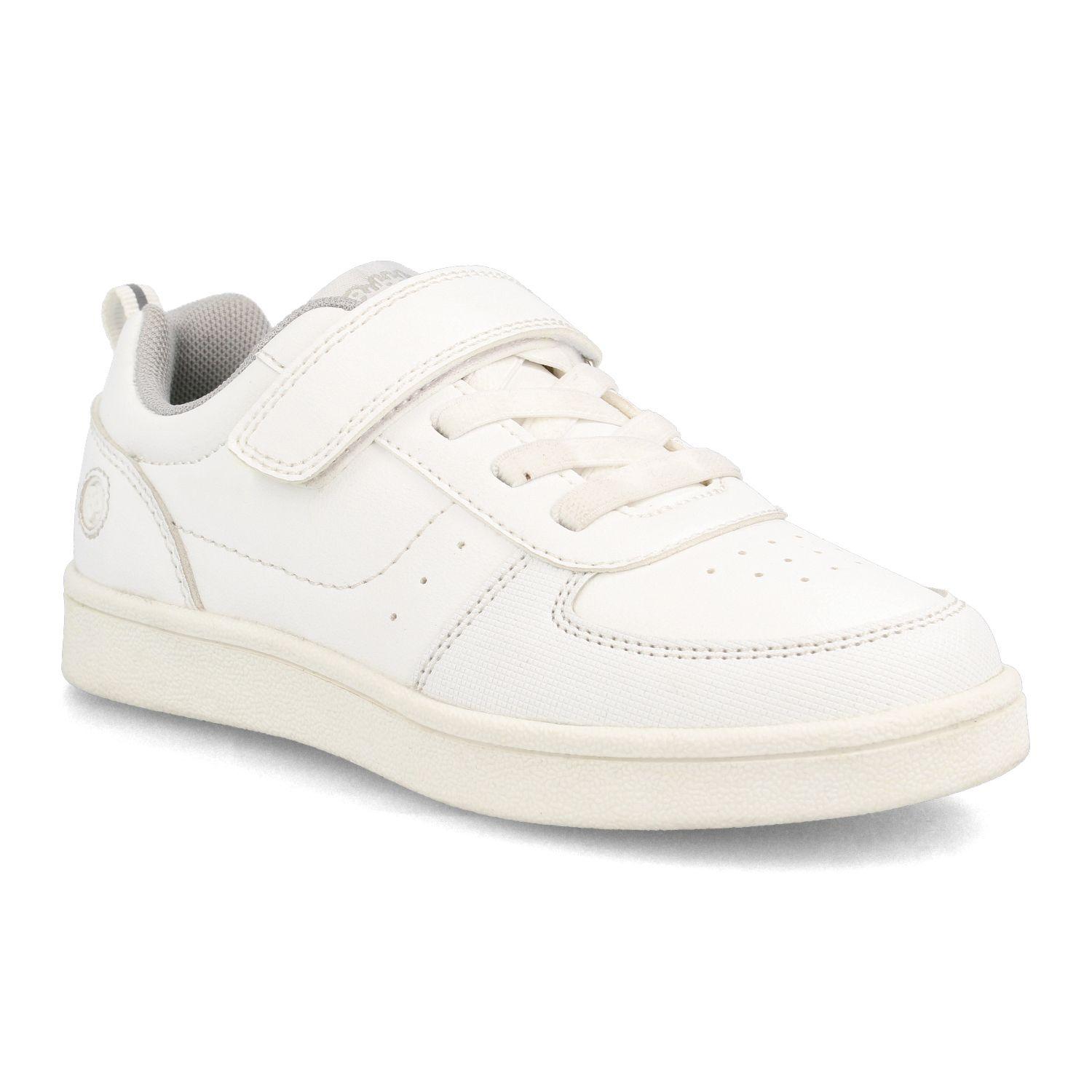 Zapatilla Escolar Niña Bubblegummers Clavel  Blanco-1