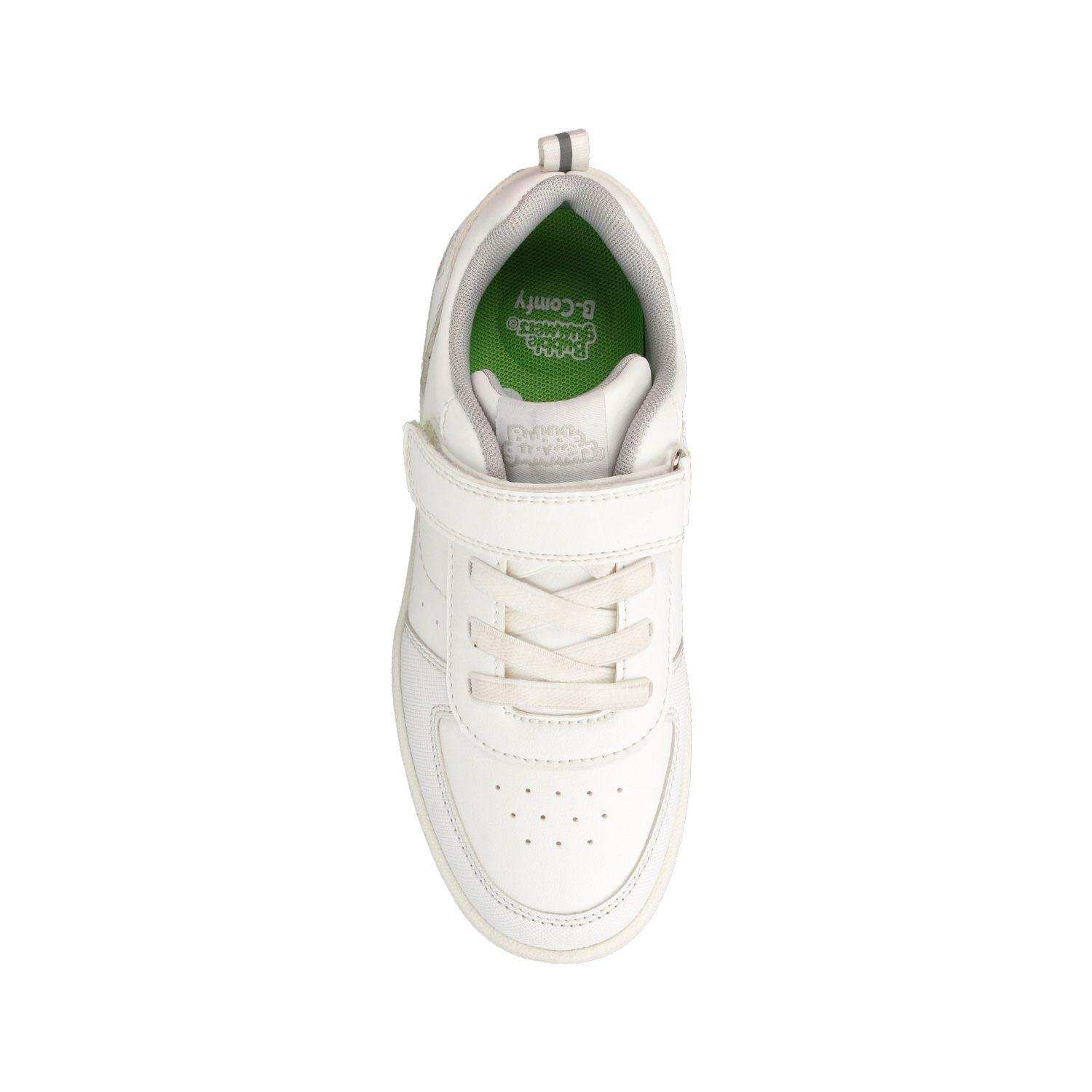 Zapatilla Escolar Niña Bubblegummers Clavel  Blanco-3