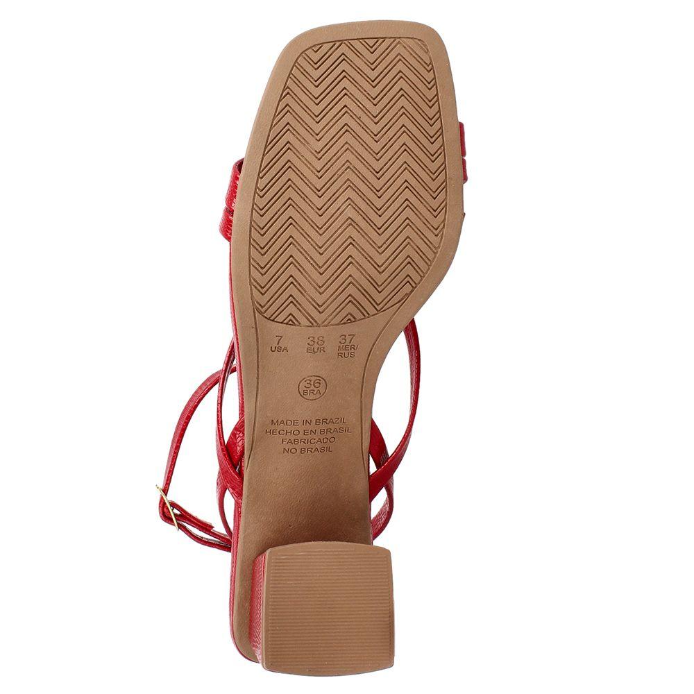 SANDALIA MUJER BATA LIRIO ROJO-6