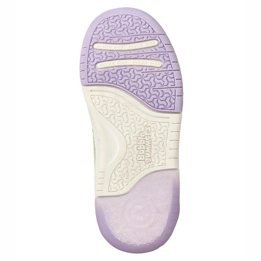 Zapatilla Niña Bubblegummers Luces Dakar Blanco-Rosado-6