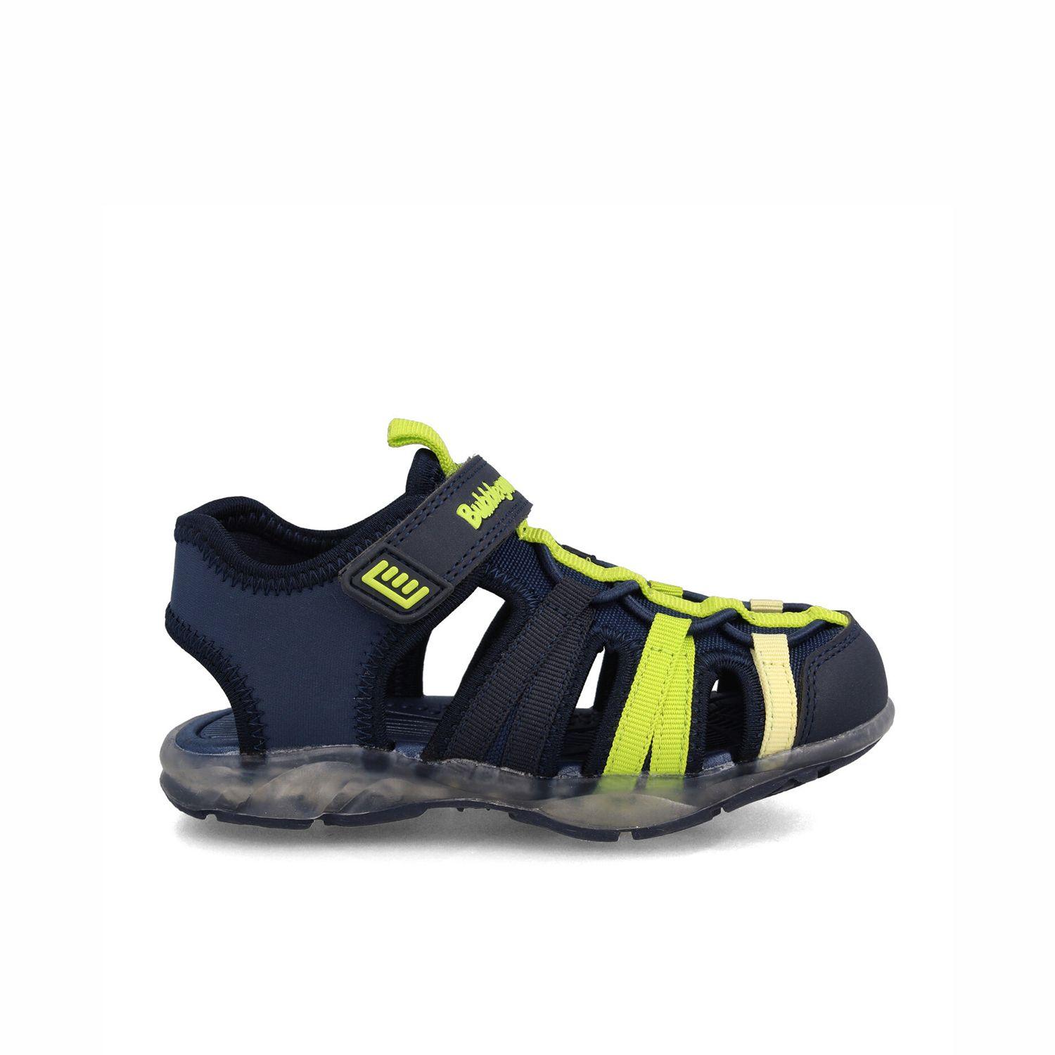 Sandalia  Niño Bubblegummers Unai Negro - Gris-0