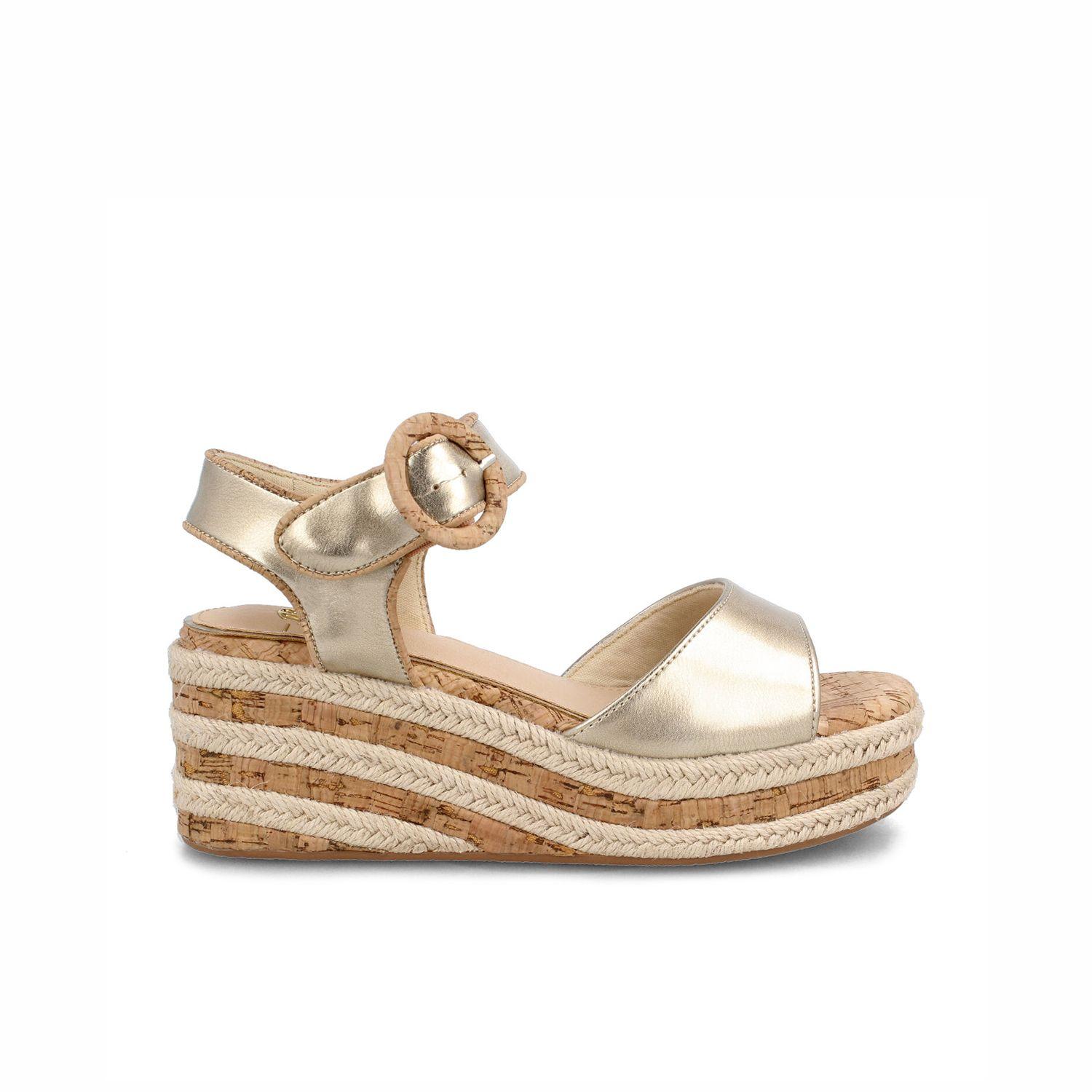 Sandalia Mujer Bata Cordelia Dorado-0
