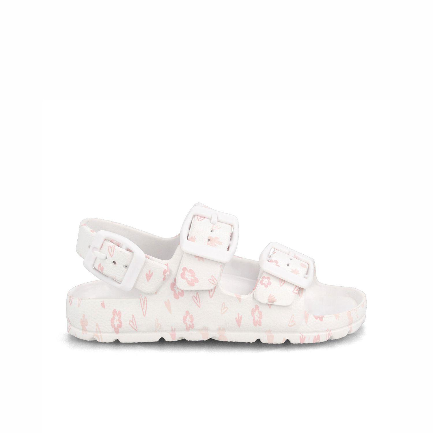 Sandalia  Niña Bubblegummers Floor Blanco - Rosa-0