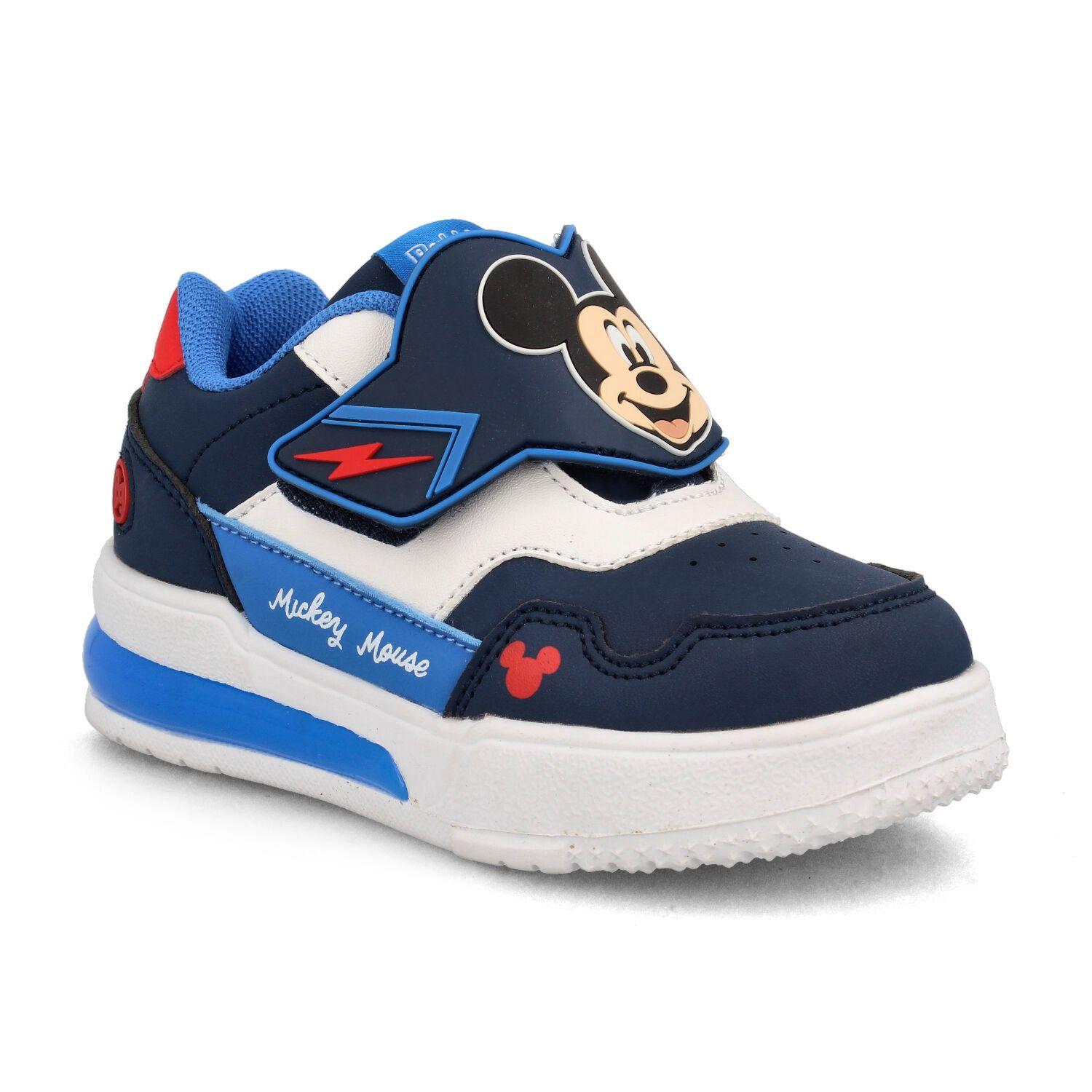 Zapatilla Niño Bubblegummers Mickey Azul Marino - Rojo-1