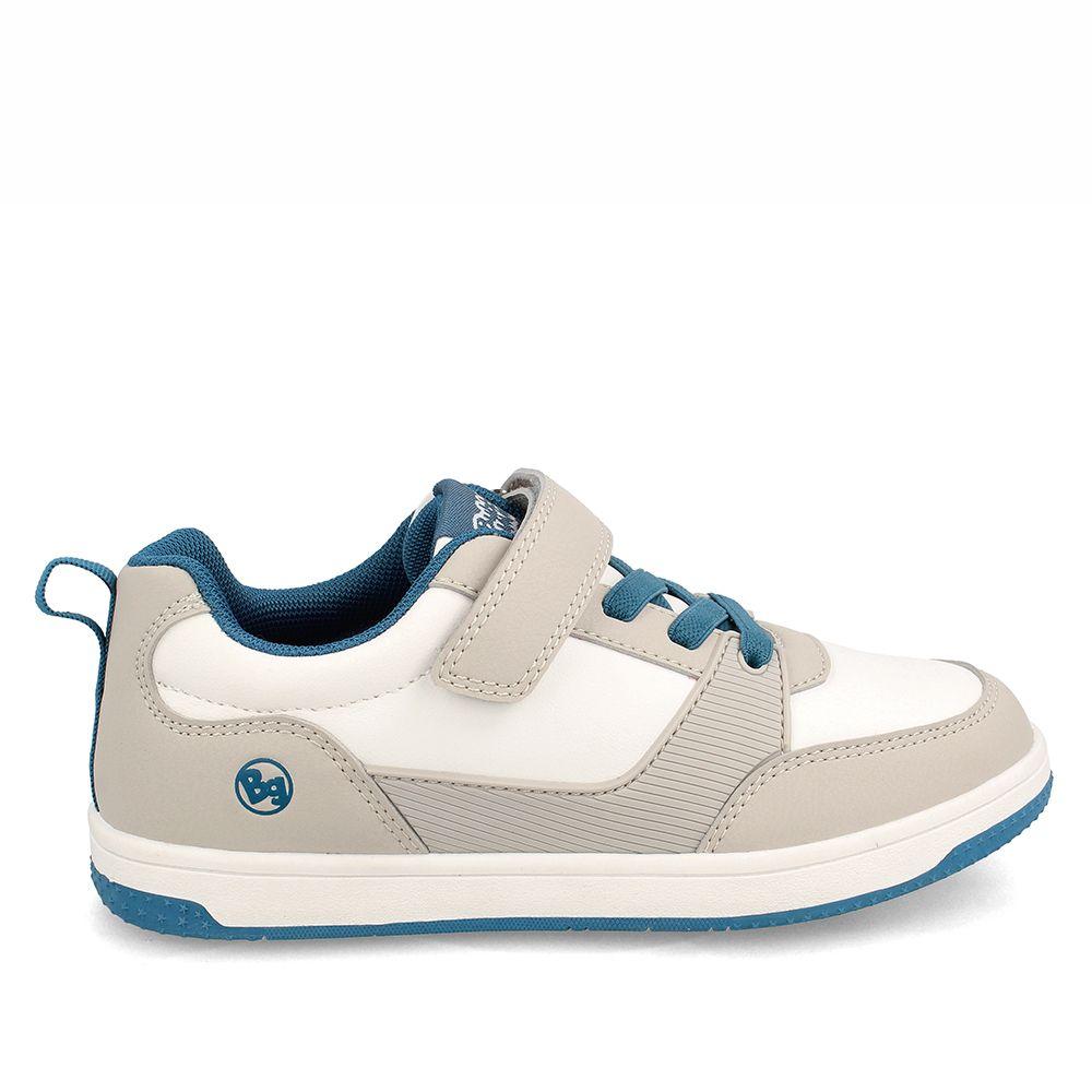 Zapatilla Niño Bubblegummers Funkier Blanco-Gris-4