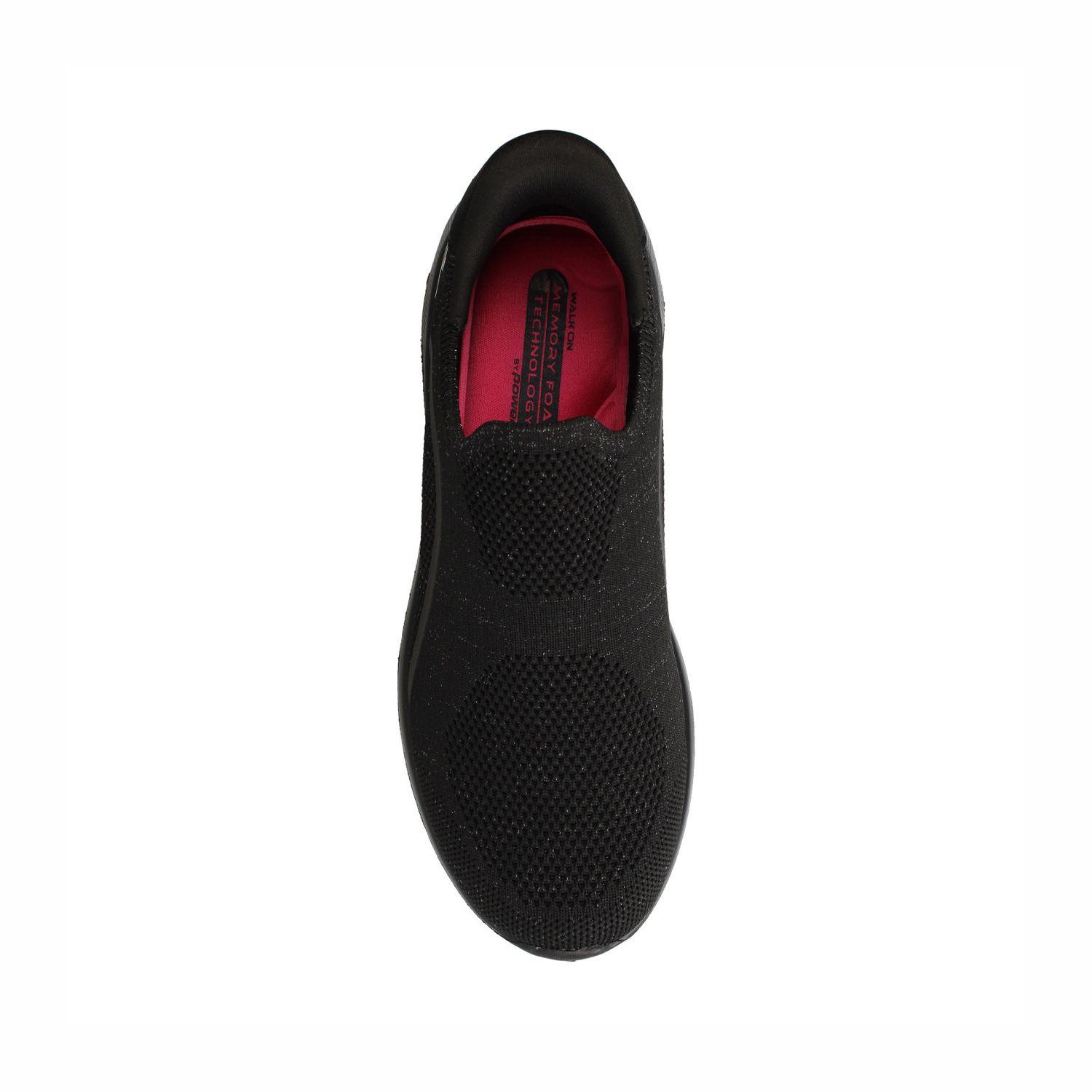Zapatilla Deportiva Mujer N-Walk Lite Dacron Walking Negro-2