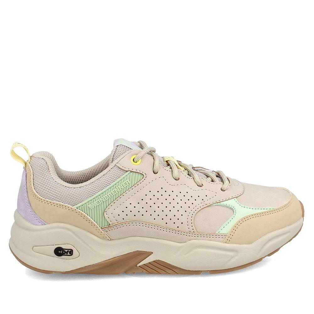 Zapatilla Mujer Weinbrenner Villarrica Beige-4