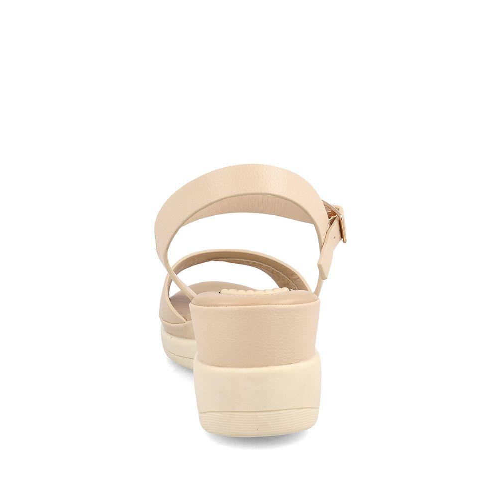 SANDALIA MUJER BATA COMFIT CANE BEIGE-2
