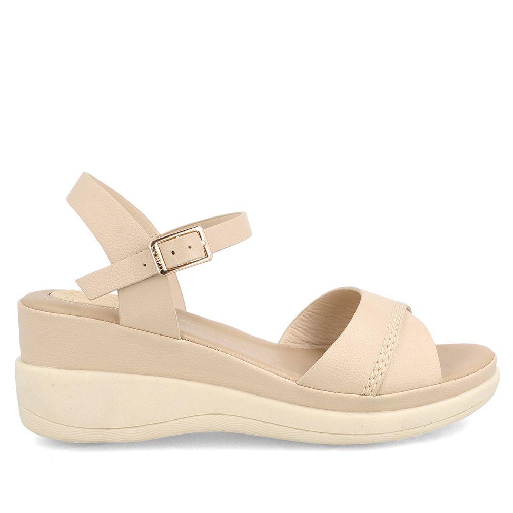 SANDALIA MUJER BATA COMFIT CANE BEIGE-4