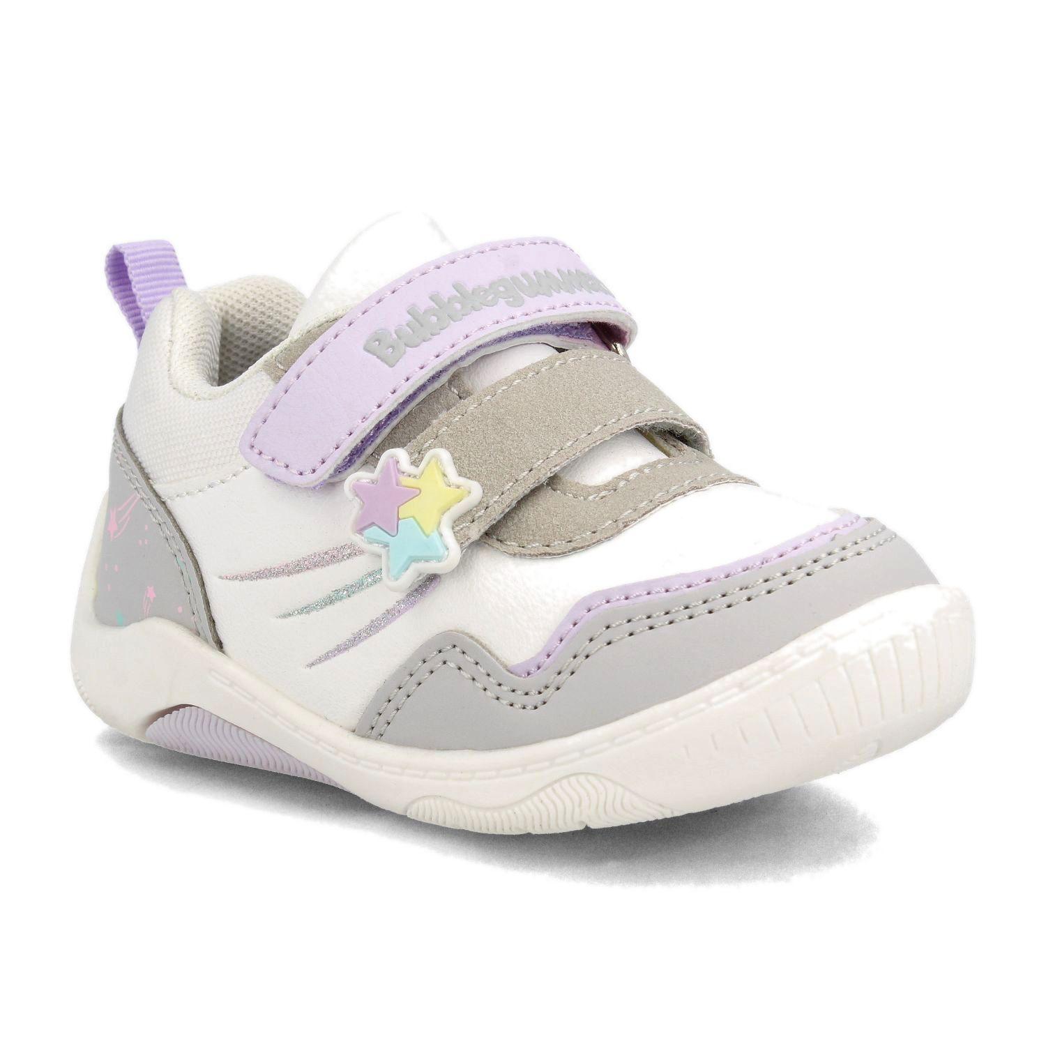 Zapatilla Niña Bubblegummers Sam Plateado/Blanco-1