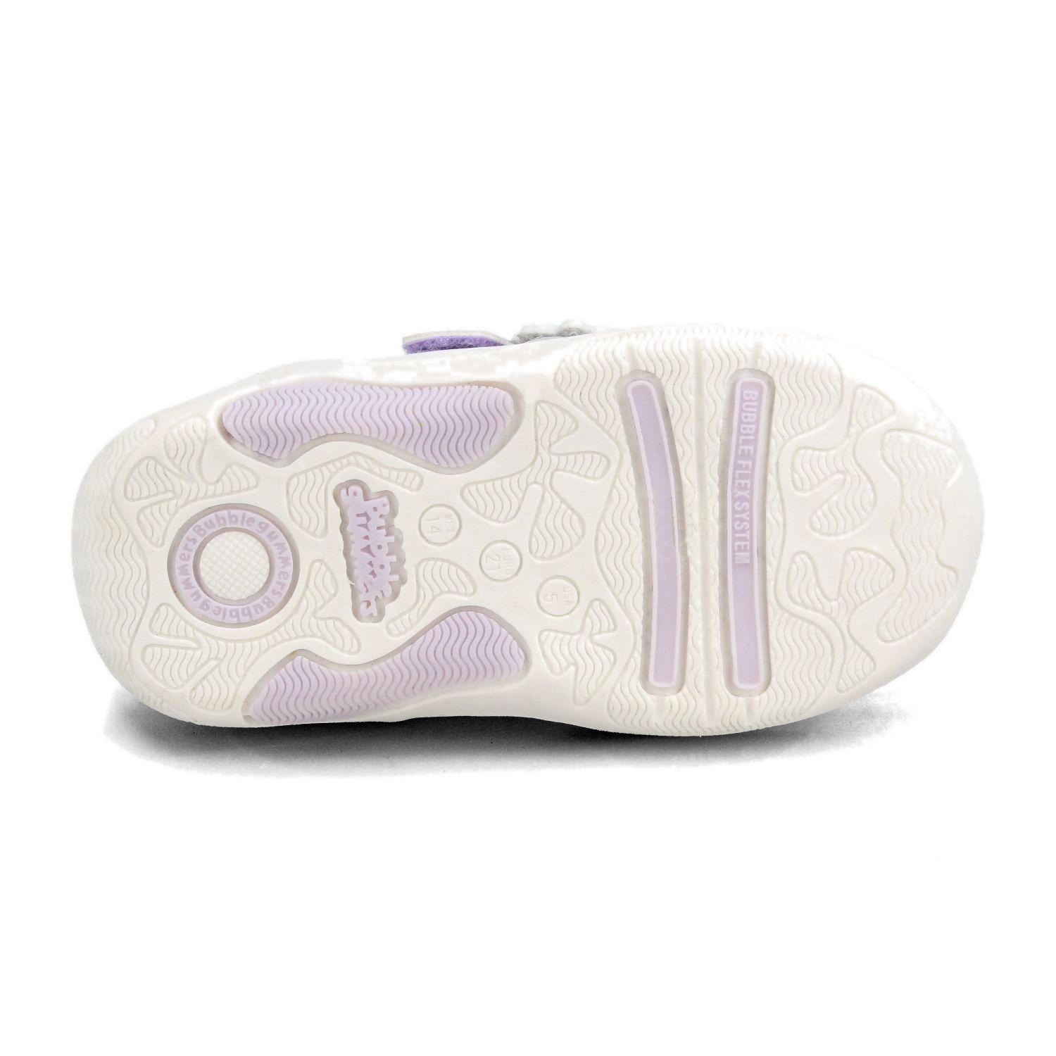 Zapatilla Niña Bubblegummers Sam Plateado/Blanco-4