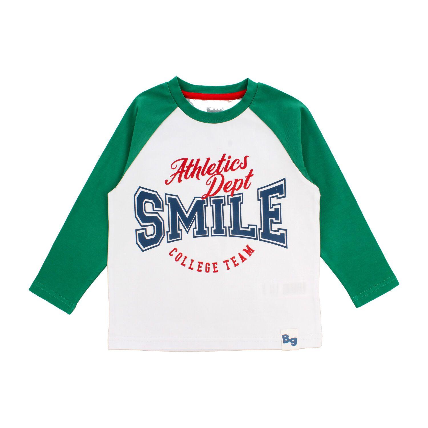 Poleras Manga Larga Niño Bubblegummers Fez Blanco -  Verde-0