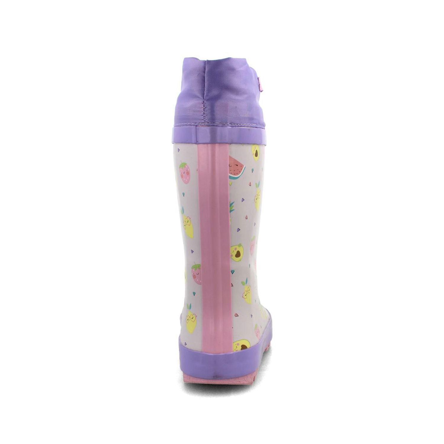 Bota De Agua Niños Bubblegummers Rainboot Lights Morado-2