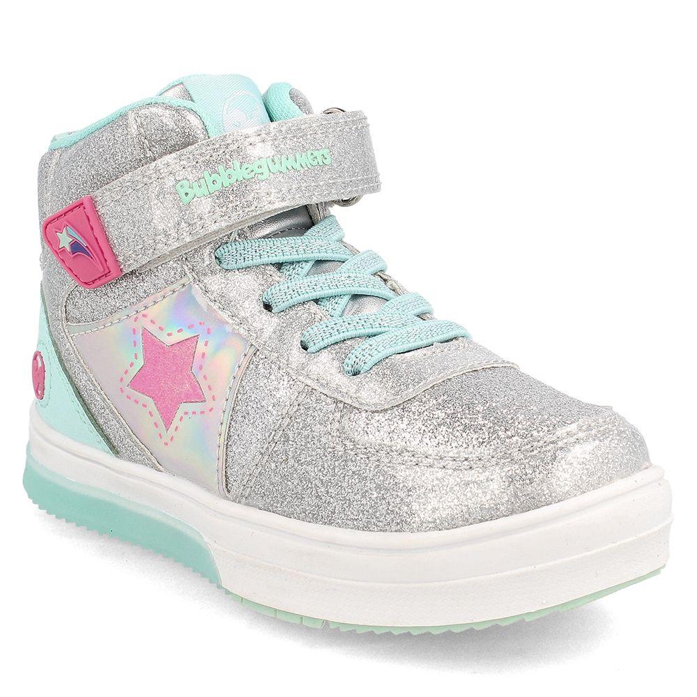 ZAPATILLA NIÑA BUBBLEGUMMERS NEON PLATEADO 22 - 25-1