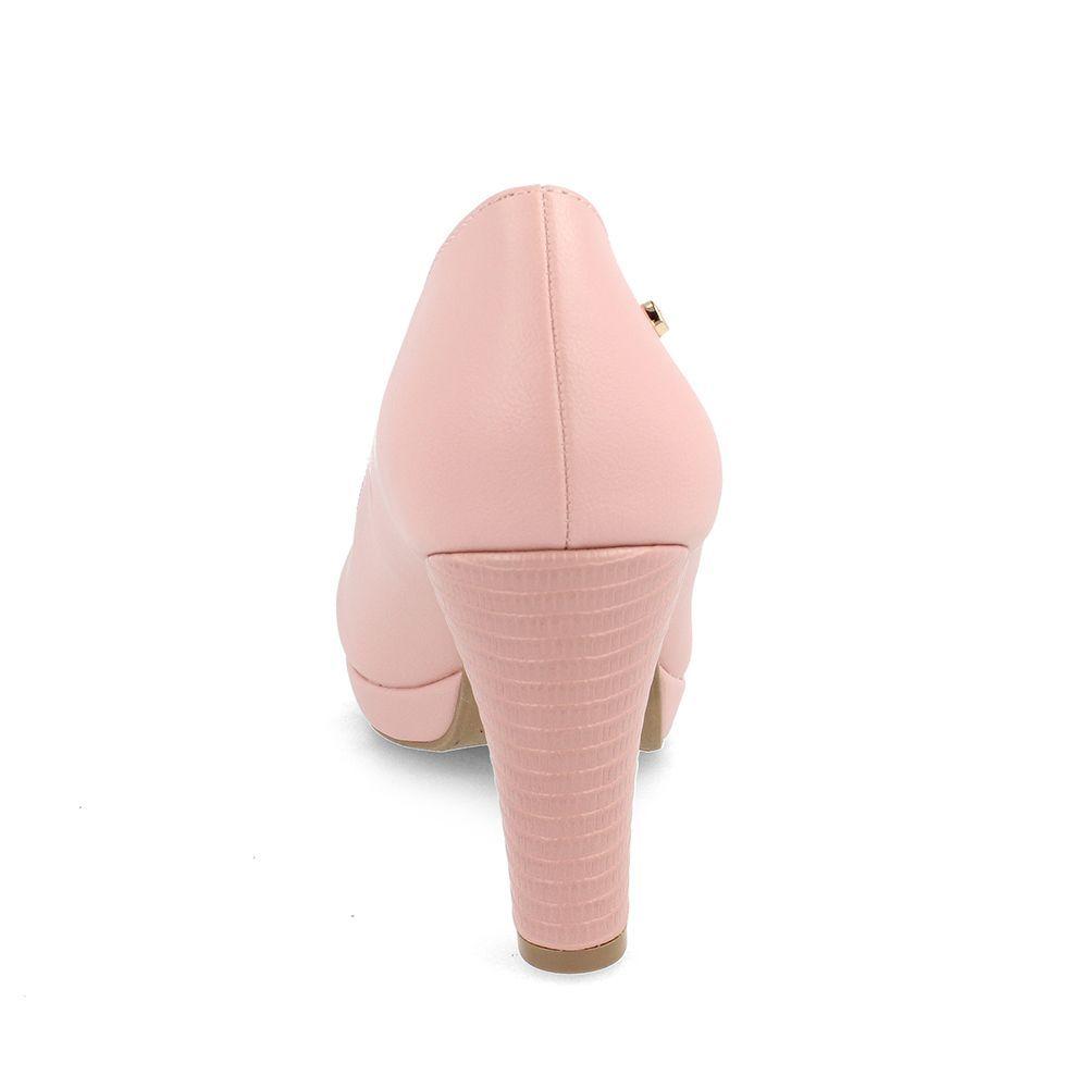 ZAPATO TACO ALTO MUJER BATA ESTHE PINK-2