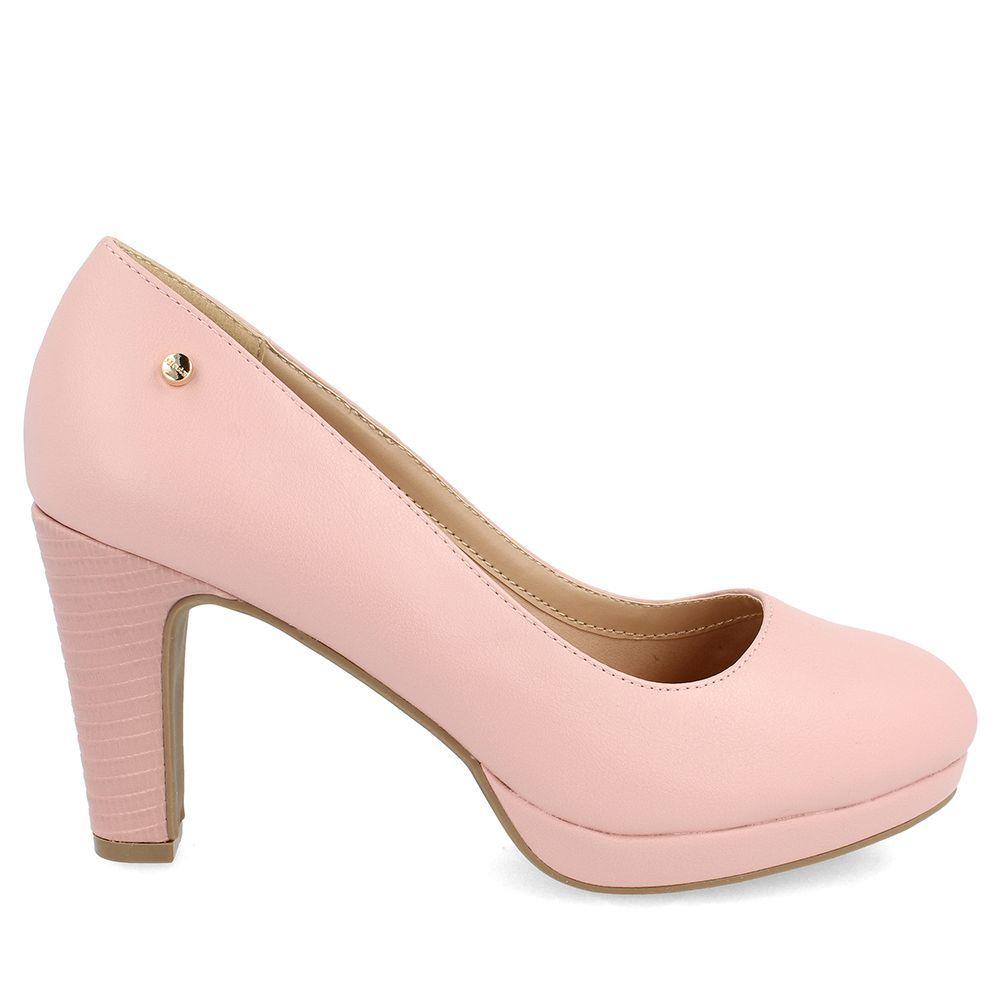 ZAPATO TACO ALTO MUJER BATA ESTHE PINK-4