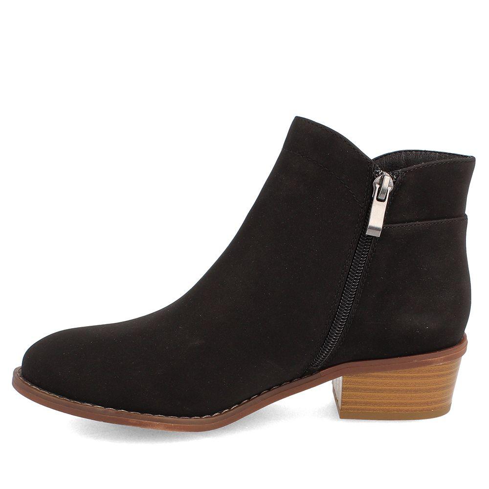 BOTÍN TEXANO MUJER BATA REAL NEGRO 2-1