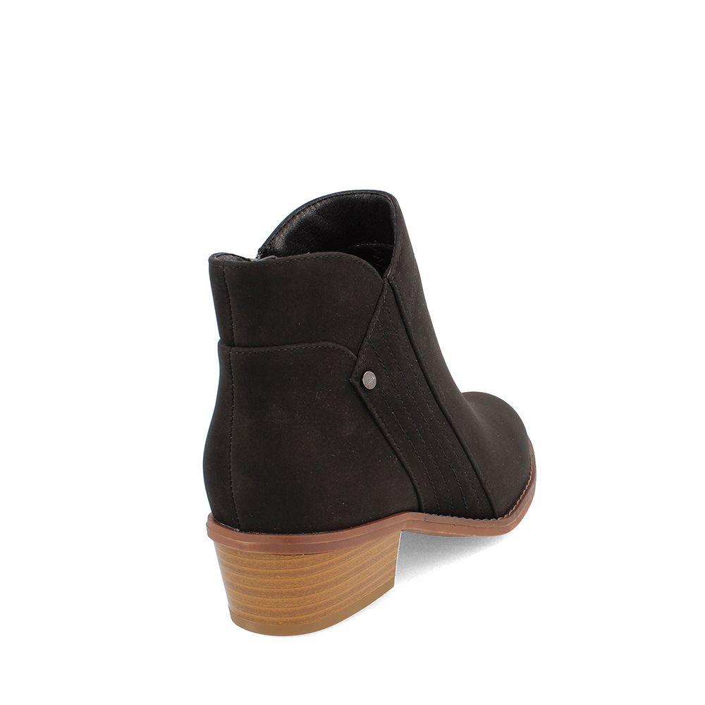 BOTÍN TEXANO MUJER BATA REAL NEGRO 2-3