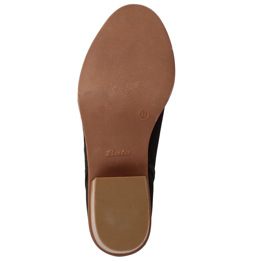 BOTÍN TEXANO MUJER BATA REAL NEGRO 2-6