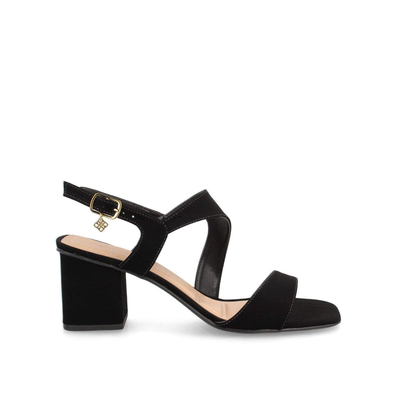 Sandalia Mujer Bata Elegance Negro-0