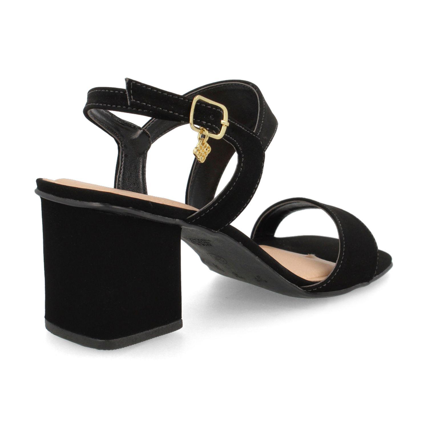 Sandalia Mujer Bata Elegance Negro-2