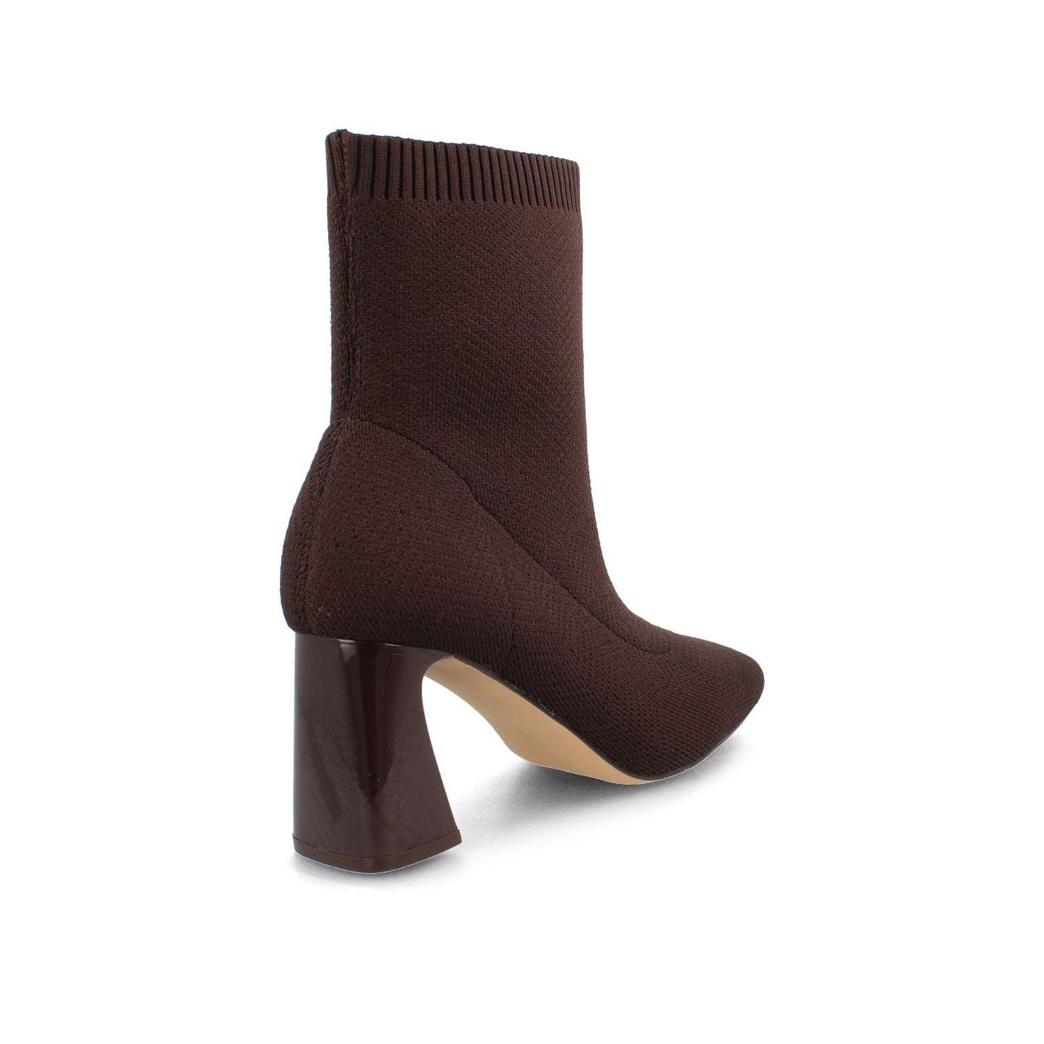 Botín Mujer Bata Pastora Café-2