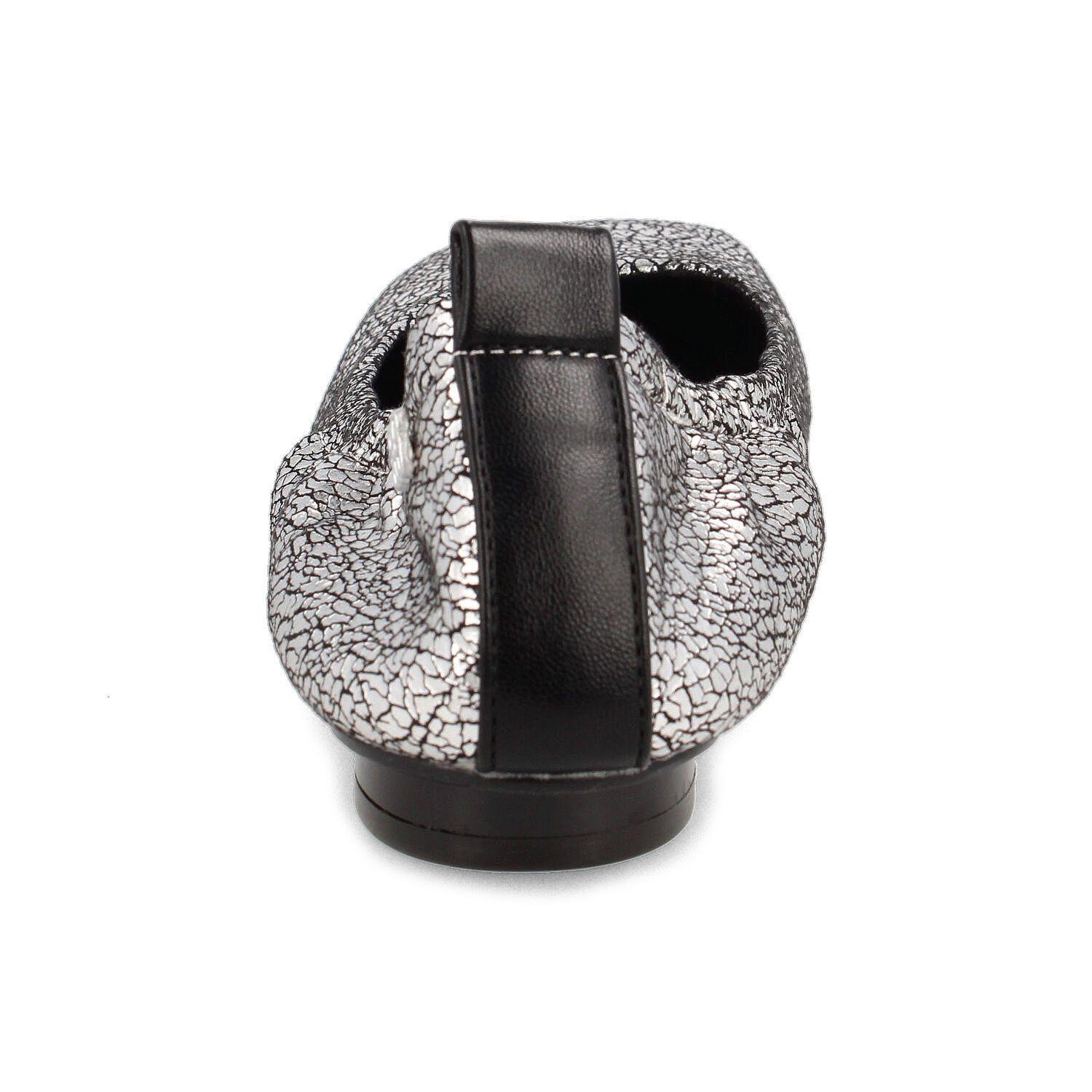 Ballerina Mujer Bata Jasmine Plateado-2