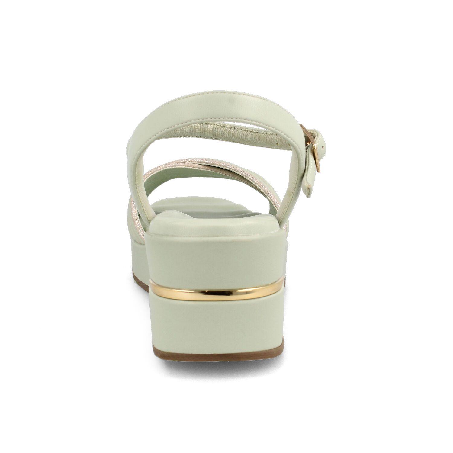 Sandalia Mujer Bata Mina Verde Claro-2