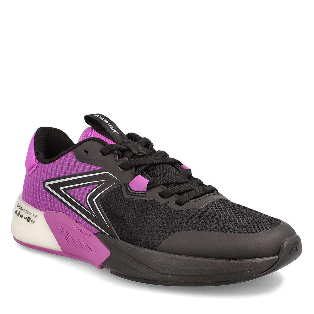 Zapatilla Mujer Power Xorise+300 Tr Axel Negro-Fucsia-1