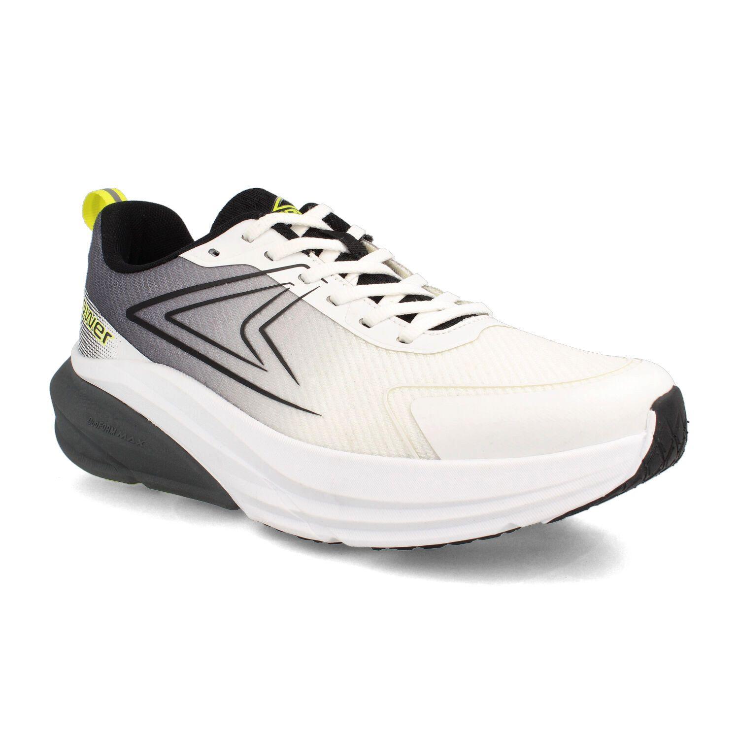 Zapatilla Hombre Power Duofoam Max 500 Delux Blanco-Negro-1