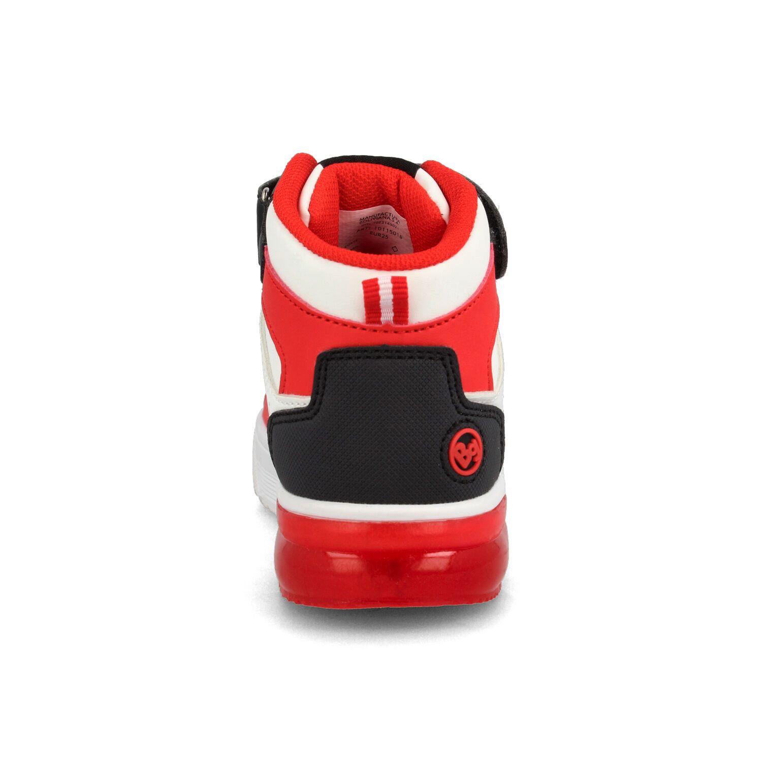 Zapatilla Niño Bubblegummers Mickey Blanco- Rojo-2