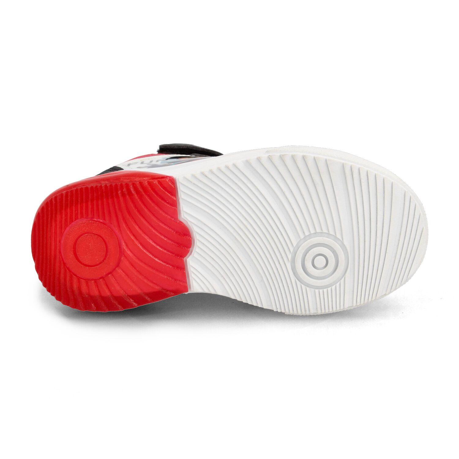 Zapatilla Niño Bubblegummers Mickey Blanco- Rojo-4