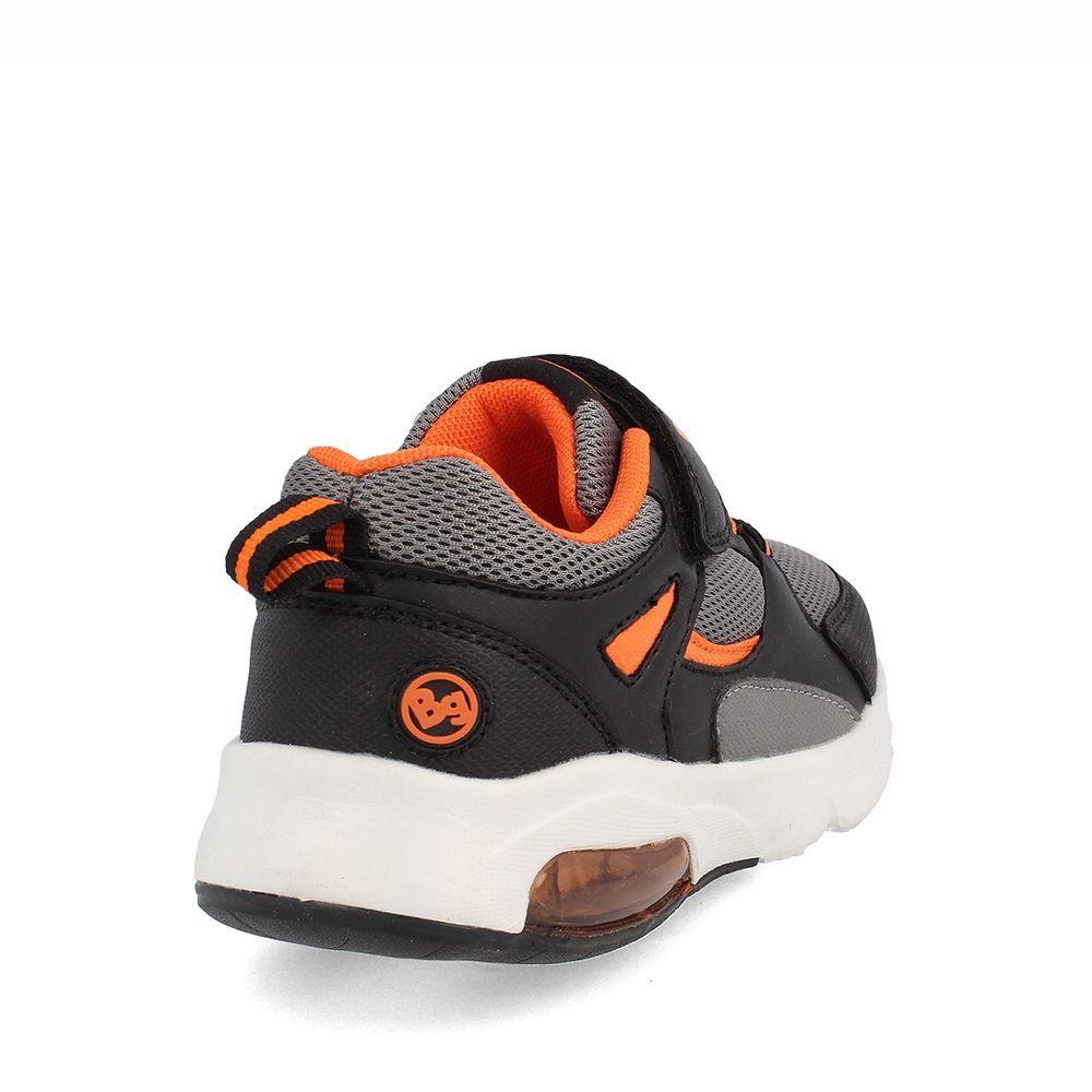 ZAPATILLA NIÑO BUBBLEGUMMERS HARRY BLACK-ORANGE-3