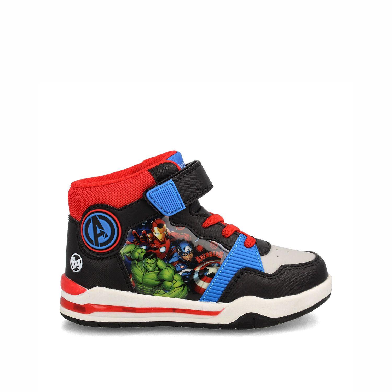 Zapatilla Niño Bubblegummers Avengers Negro - Rojo-0