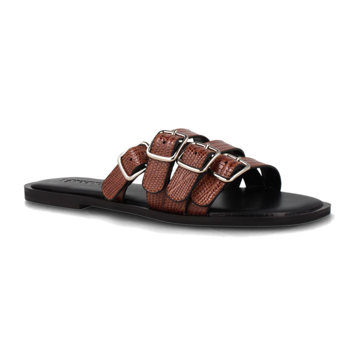 Sandalia Mujer Bata Taylor Café-1