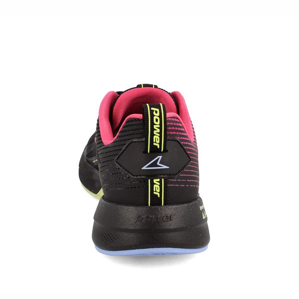 Zapatilla Mujer Power Xorise+300 Tr Cipher Negro-Fucsia-2