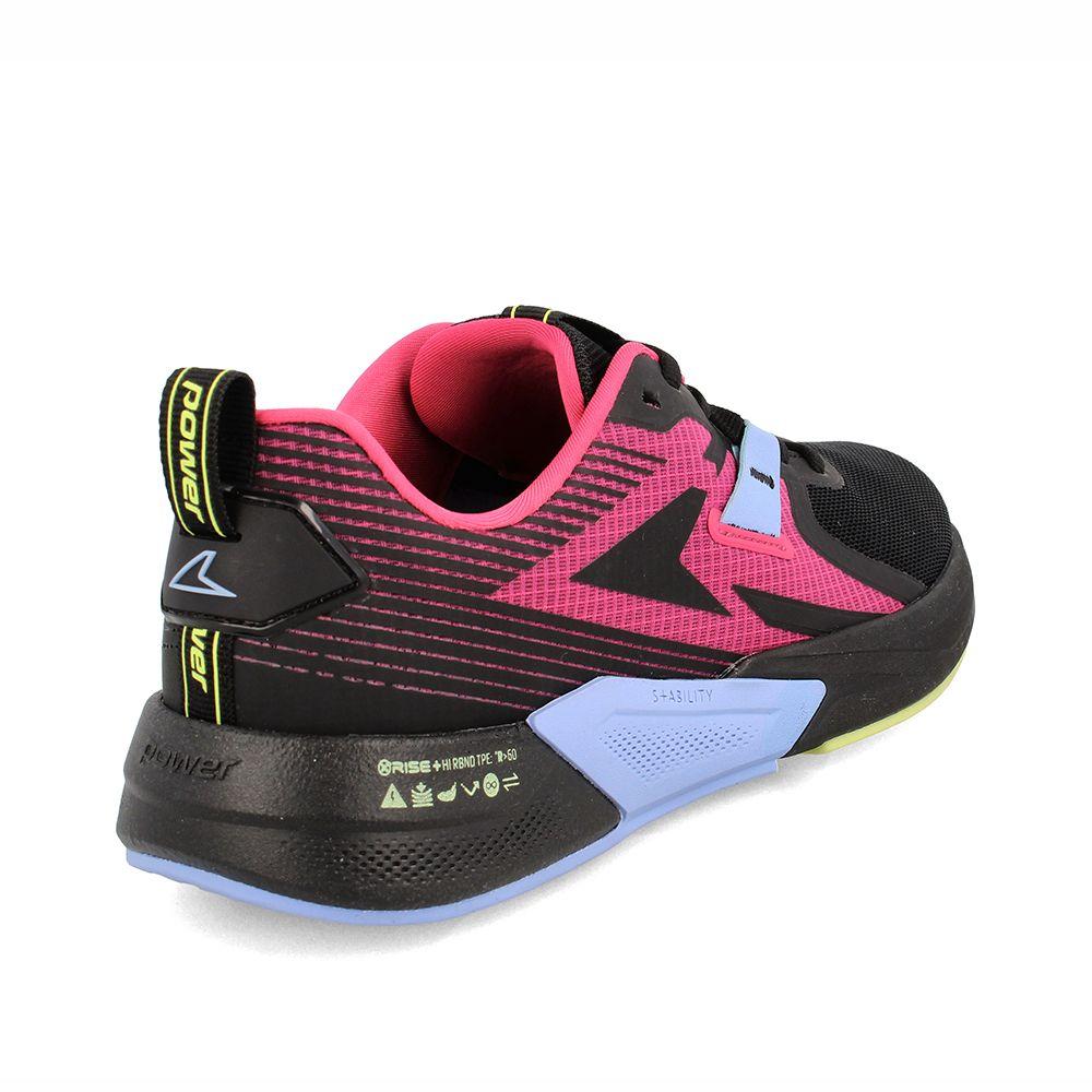 Zapatilla Mujer Power Xorise+300 Tr Cipher Negro-Fucsia-3