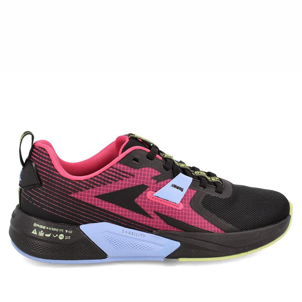 Zapatilla Mujer Power Xorise+300 Tr Cipher Negro-Fucsia-4
