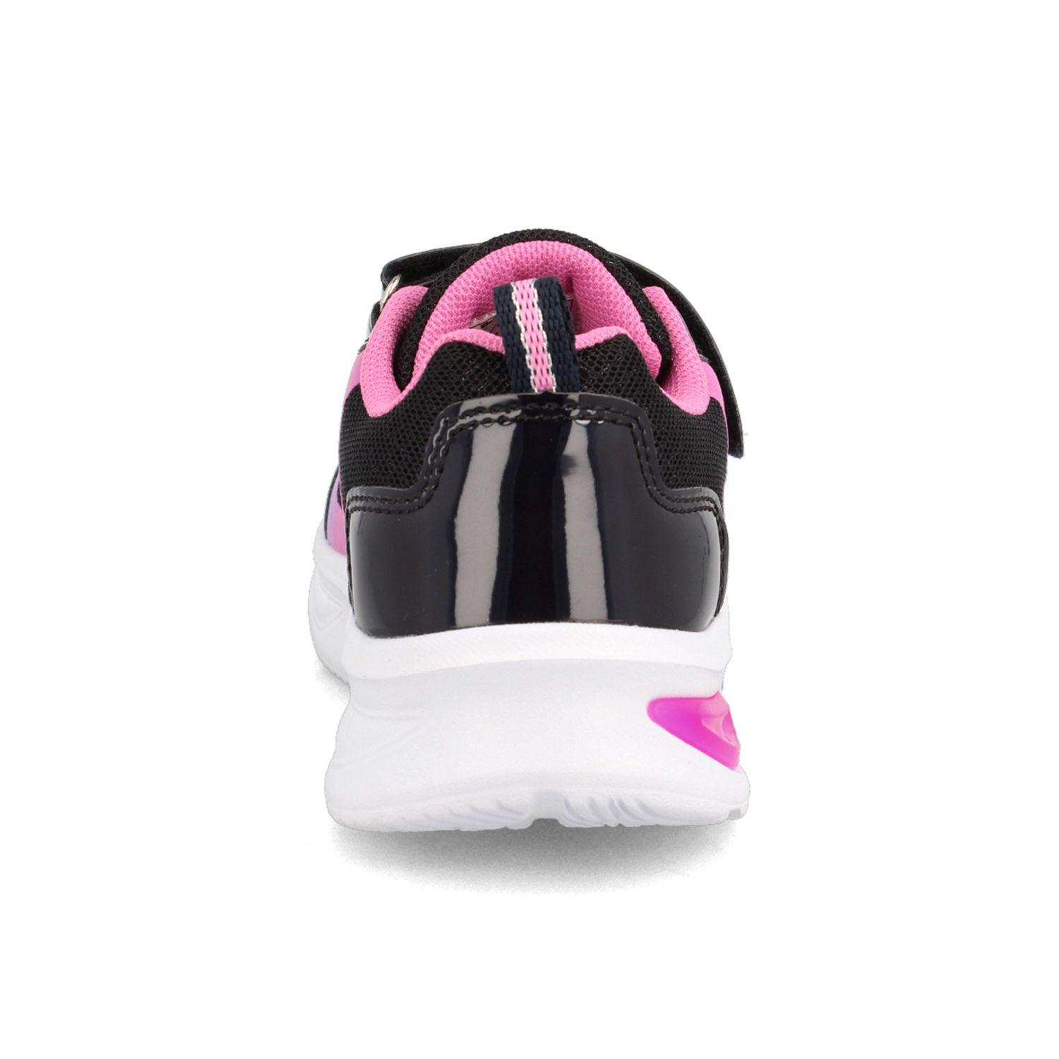 Zapatilla Niña Bubblegummers Demian Negro-Rosado-2