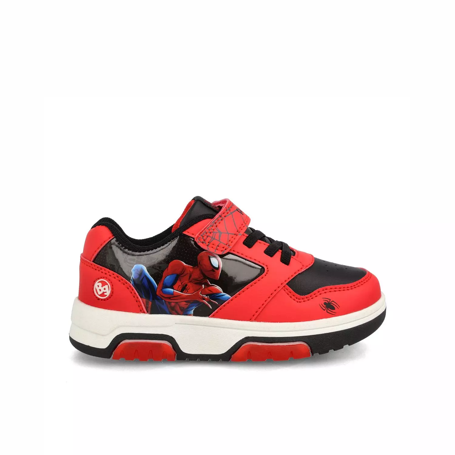 Zapatilla Niño Bubblegummers Spiderman Rojo - Negro-0