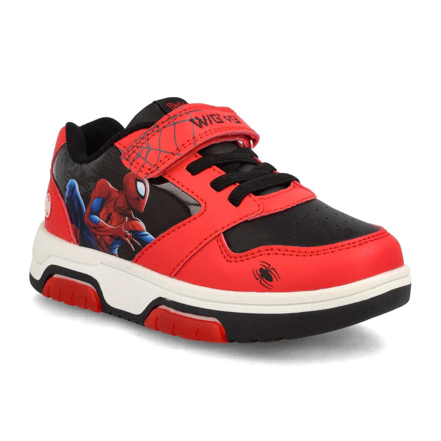 Zapatilla Niño Bubblegummers Spiderman Rojo - Negro-1