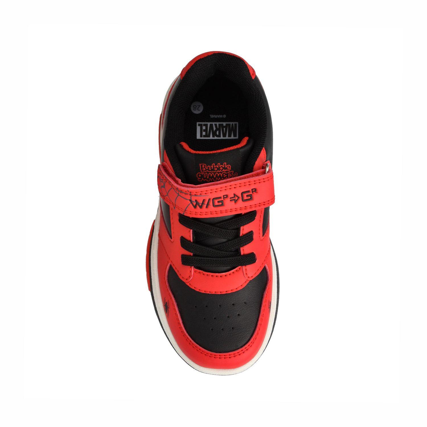 Zapatilla Niño Bubblegummers Spiderman Rojo - Negro-3