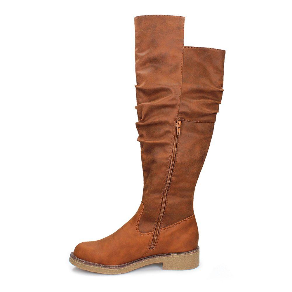 BOTA TACO MUJER BATA XTI MARRÓN-4