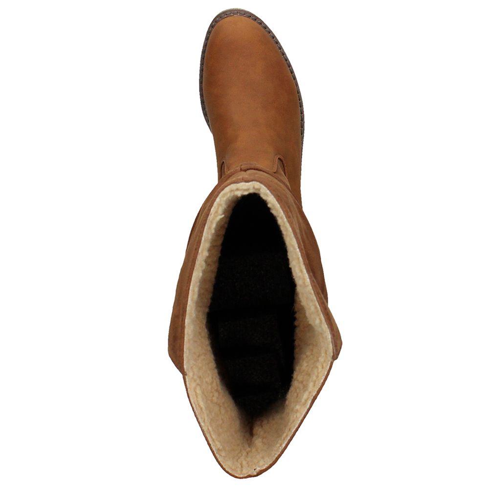 BOTA TACO MUJER BATA XTI MARRÓN-6