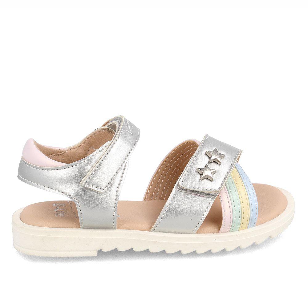 Sandalia  Niña Bubblegummers Trixie Plateado-4