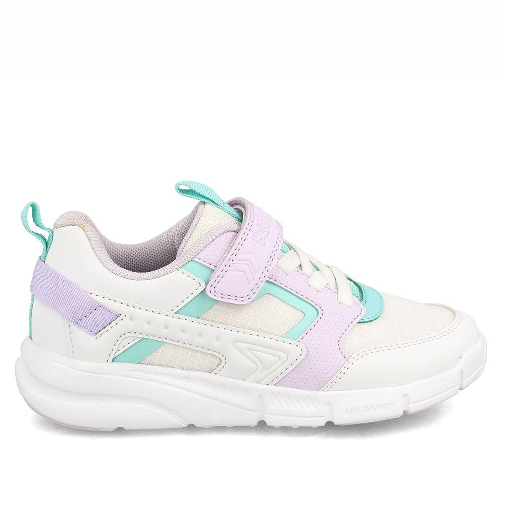 Zapatilla Niña Bubblegummers Airgames Blanco-Lila-4